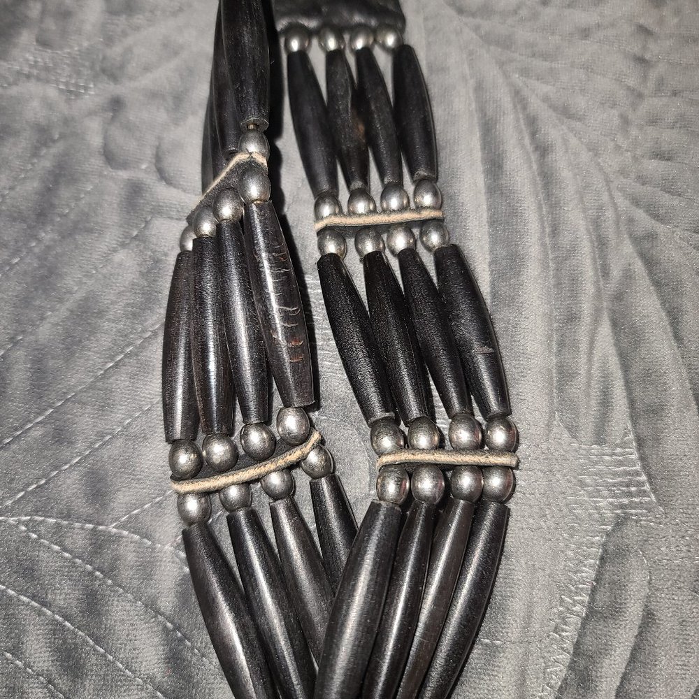 Black beaded choker